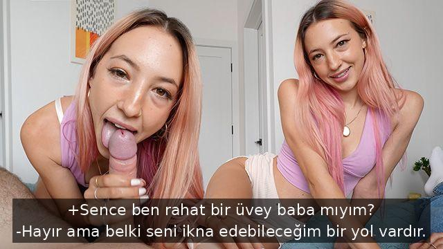 Utangaç Kız Üvey Babasından İzin Kopartmak İçin Fahişe Yüzünü Çıkartıyor